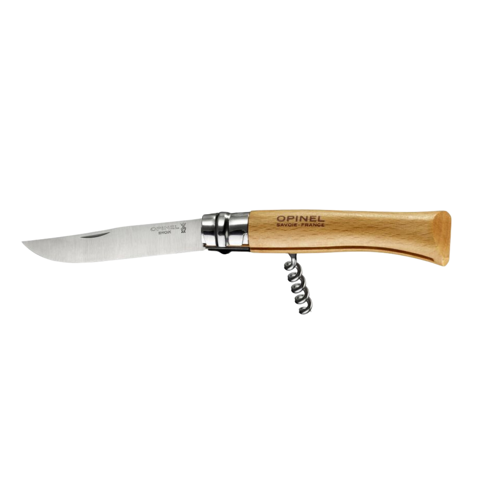 Opinel | Corkscrew Wine & Cheese Knife #10 S/S 10cm