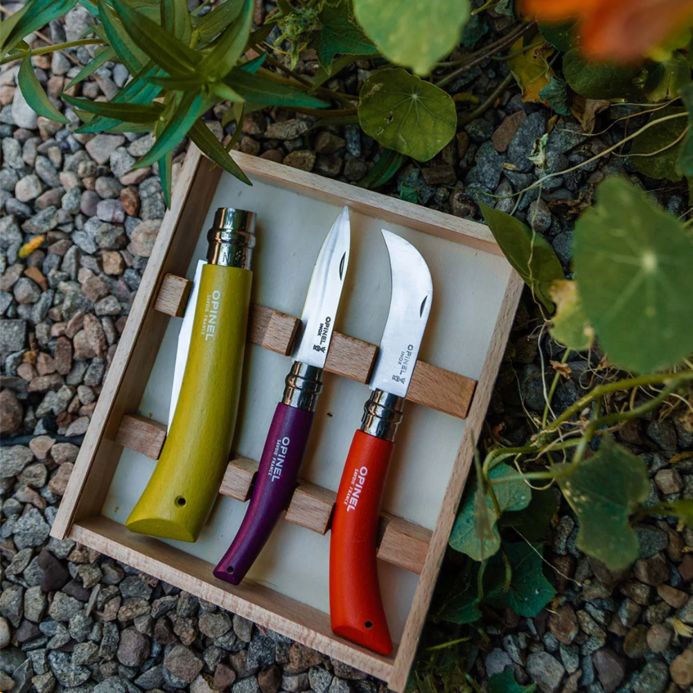 Opinel | Stainless & Carbon Steel Garden Knife Trio
