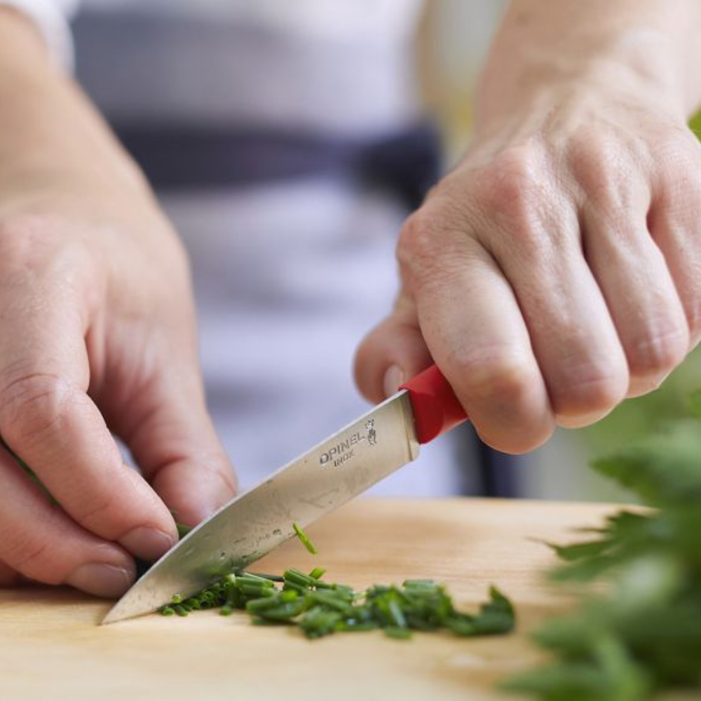 Opinel | N°312 Les Essentiels+ Paring Knife cutting vegetable