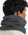 Buff |  Vaed Knitted & Fleece Neck Warmer - Grey Melange