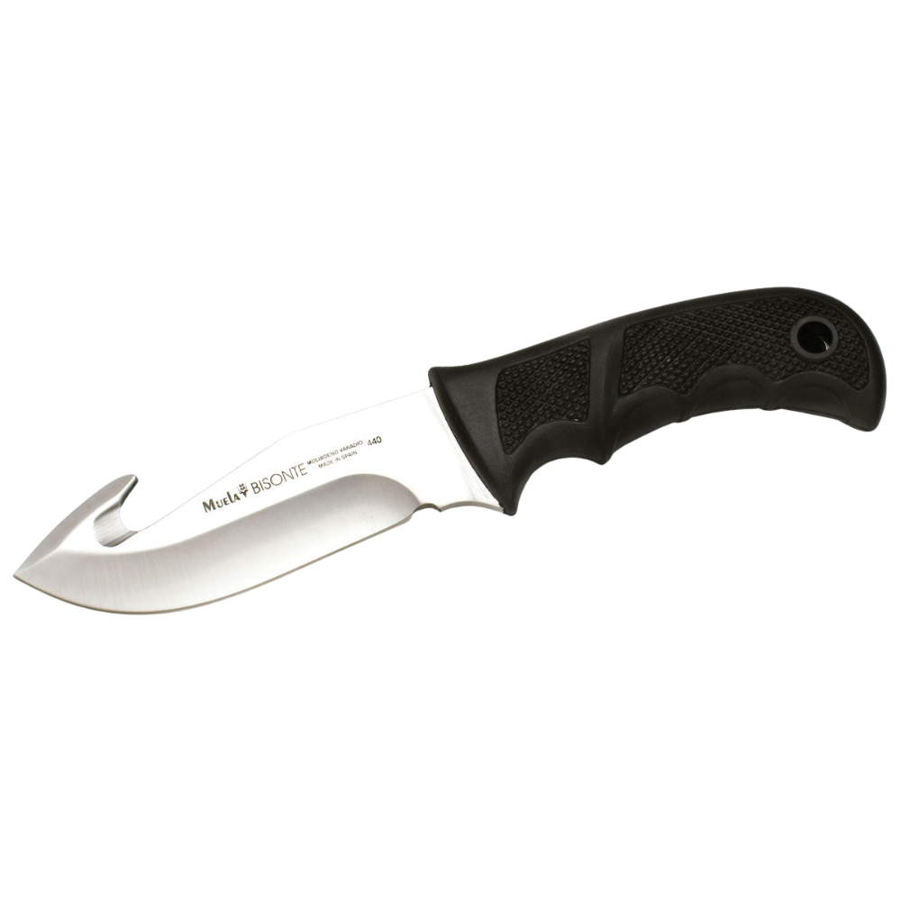 Muela | BISONTE-11G - Black Handle Knife