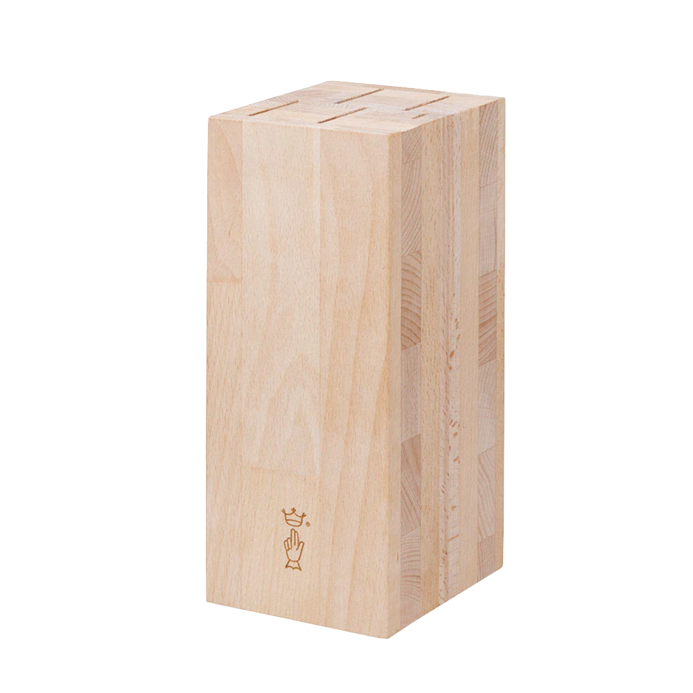 Opinel 5-Slot Beech Wood Knife Block