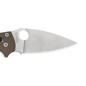 Spyderco | MANIX 2 BROWN CANVAS MICARTA CPM CRUWEAR PLAINEDGE