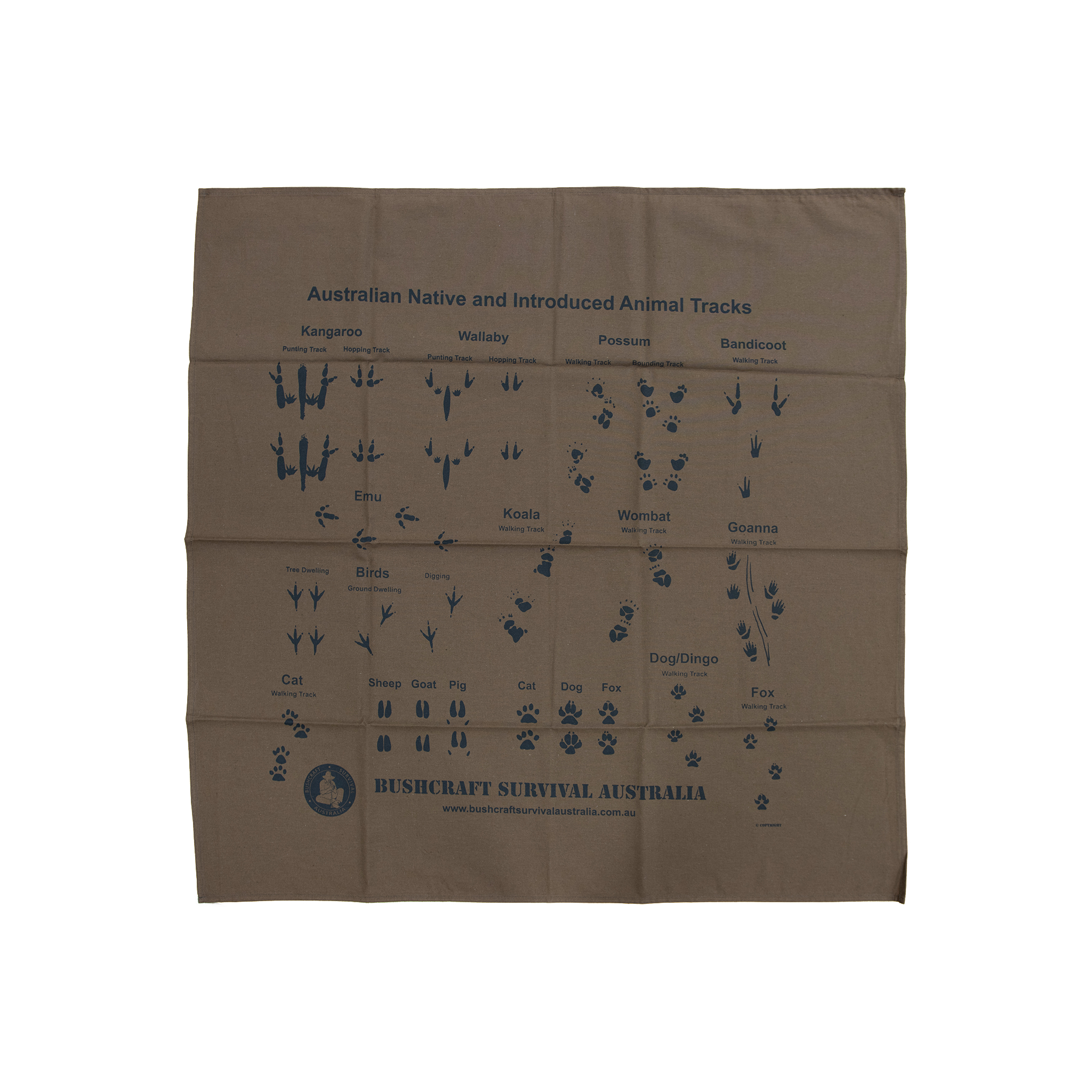 BSA | Bushcraft Survival Bandana Animal Track