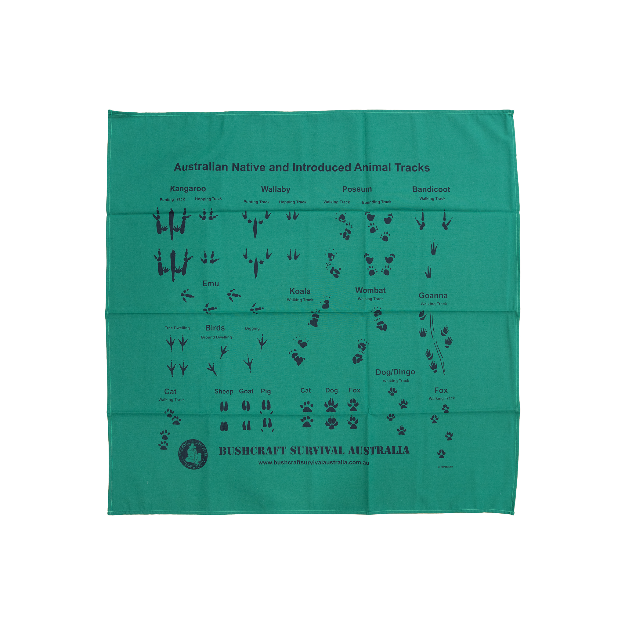 BSA | Bushcraft Survival Bandana Animal Track