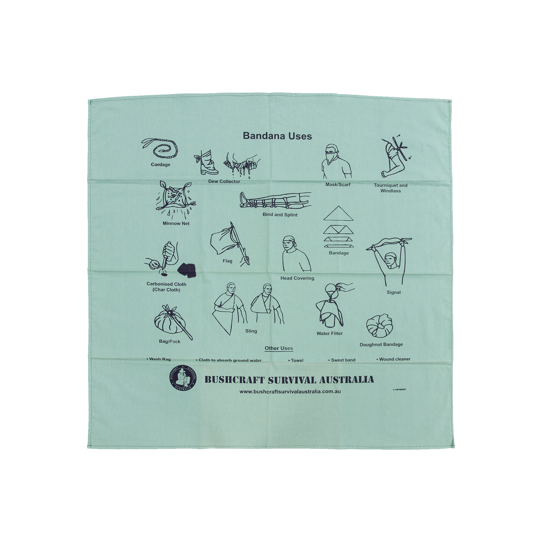 BSA | Bushcraft Survival Bandana Typical Uses