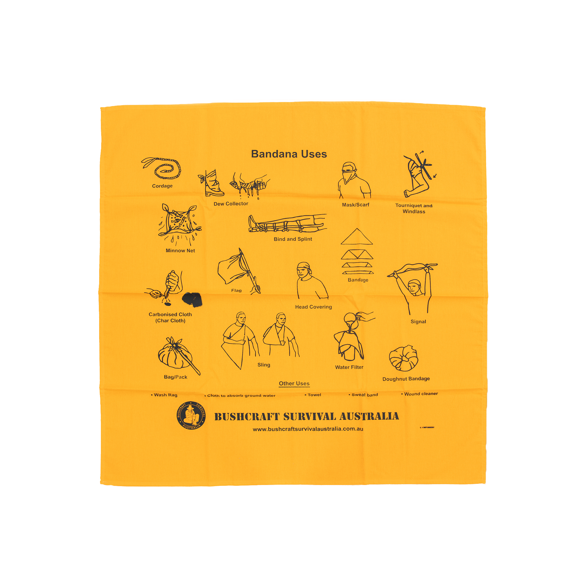 BSA | Bushcraft Survival Bandana Typical Uses