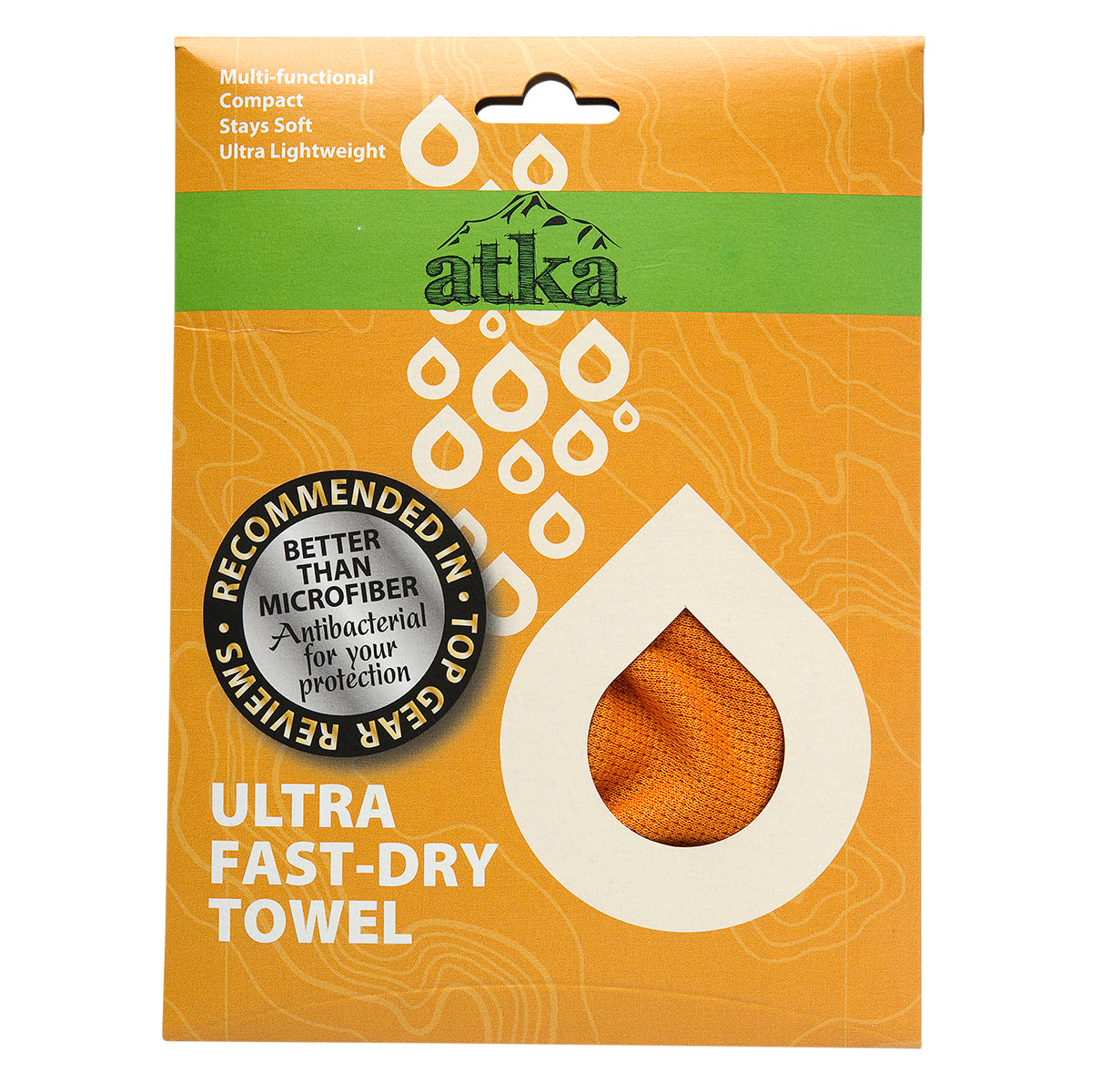 Atka | Fast Dry Towel X-Small, Orange