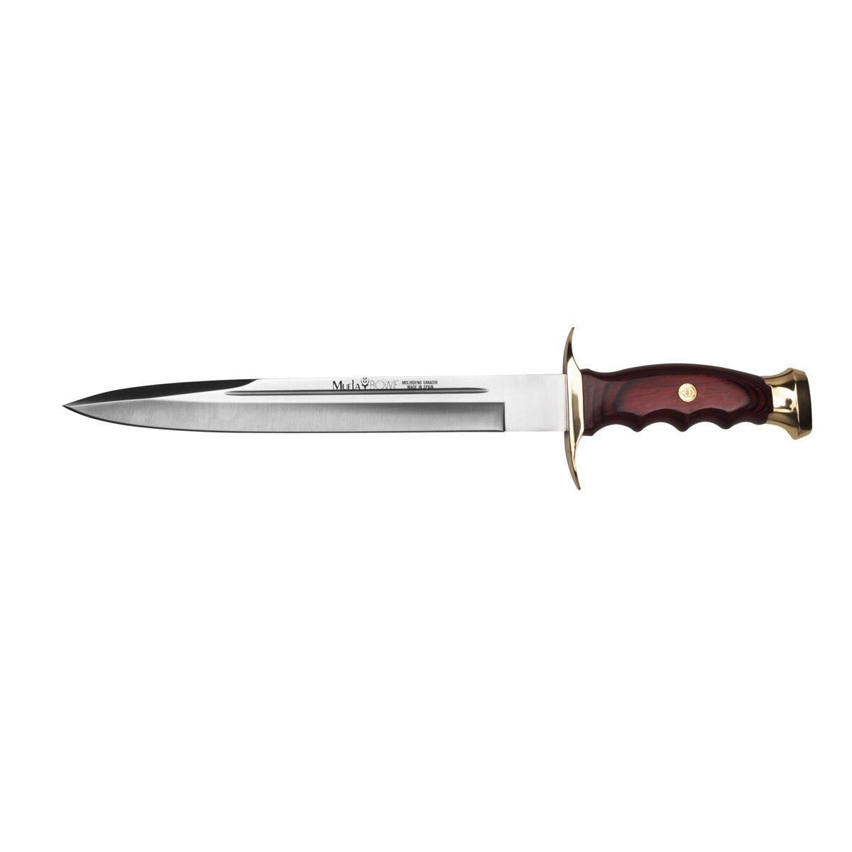 Muela, Pig Hunter, Coral Wood Handle, Crown and Brass Hand Guard, Outdoors, Hunting, Fishing