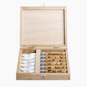 Opinel | Traditional N°08 Animalia Gift Wooden Box Set of 6 Asst. Stainless Steel 8.5cm - Oakwood