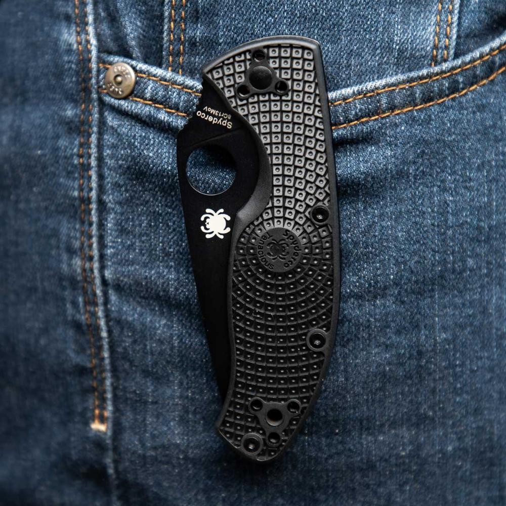 Spyderco | Tenacious Black Handle - Combo Black Blade