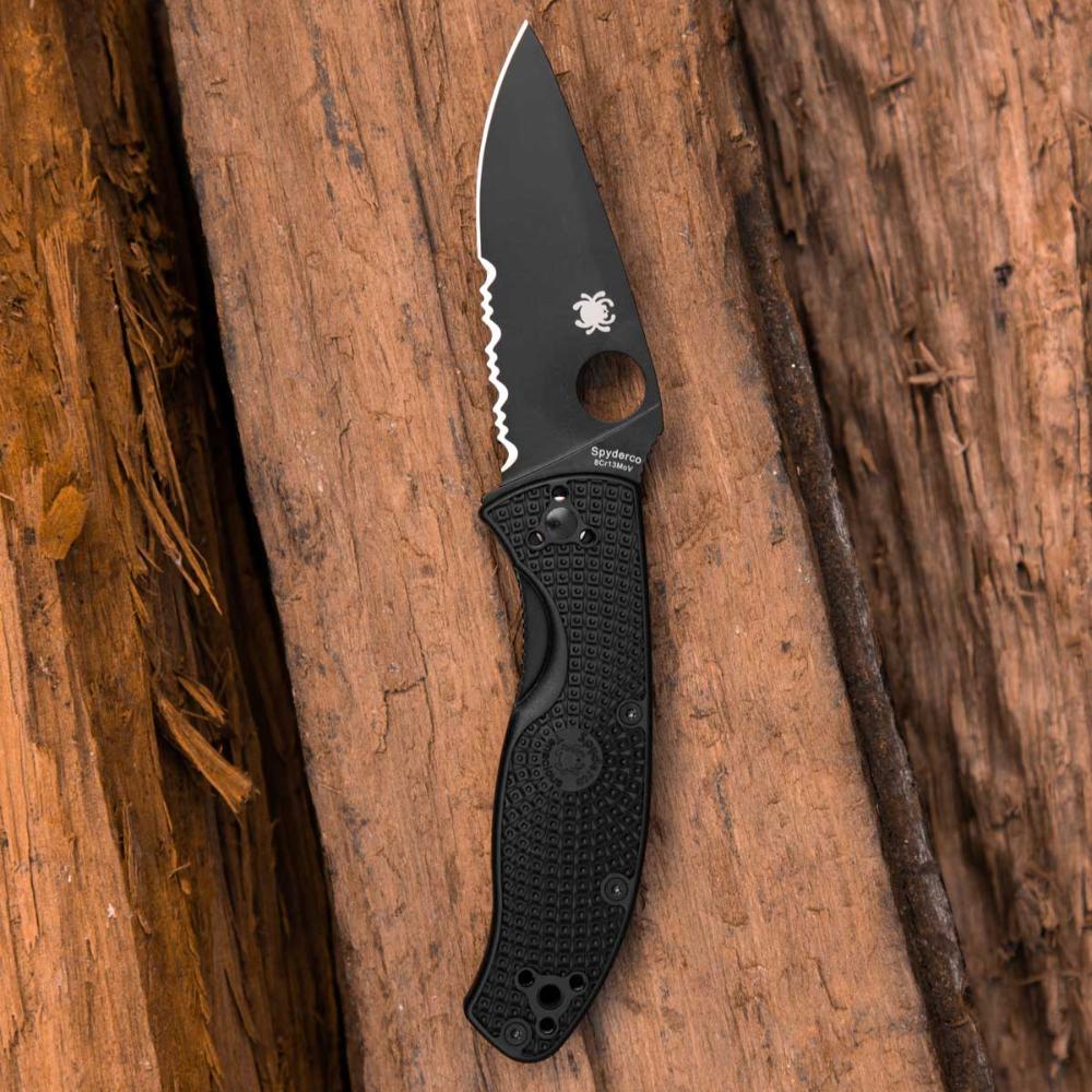 Spyderco | Tenacious Black Handle - Combo Black Blade