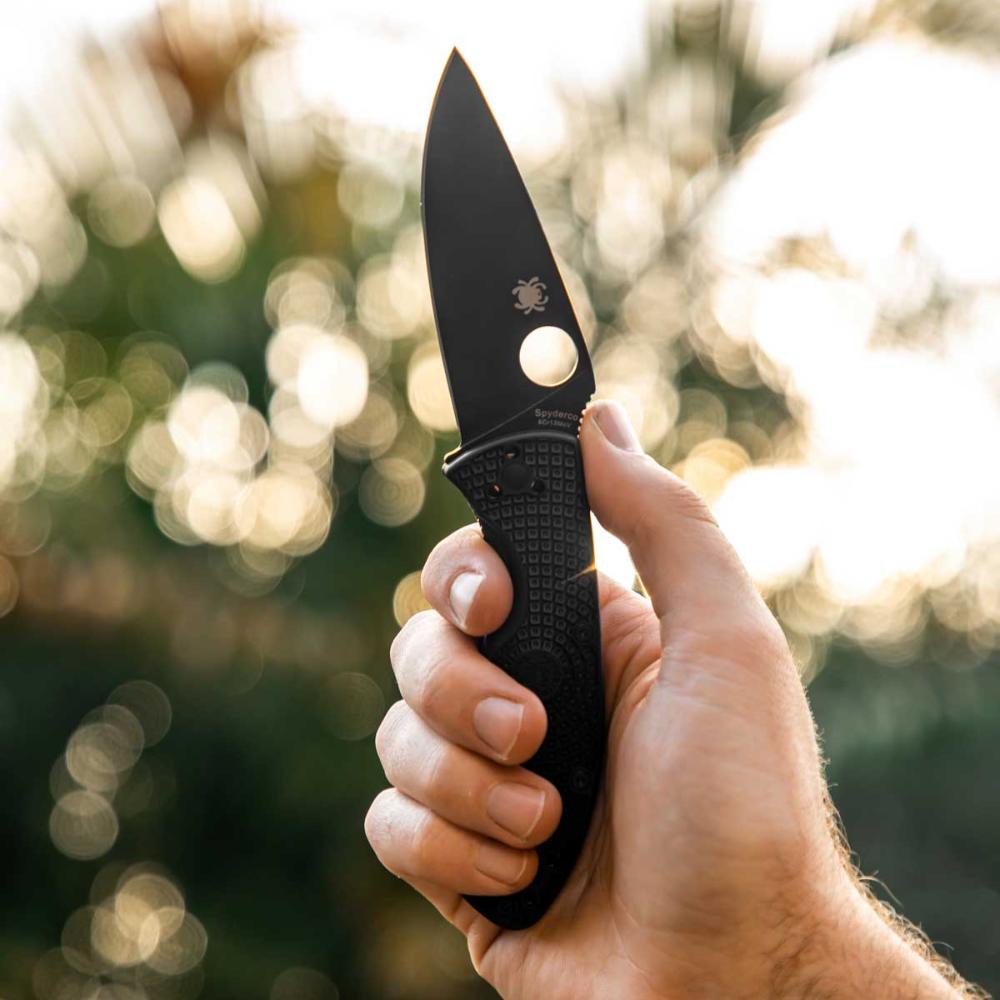 Spyderco | Tenacious Black Handle - Plain Black Blade