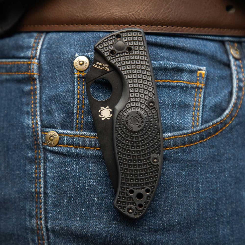 Spyderco | Tenacious Black Handle - Plain Black Blade