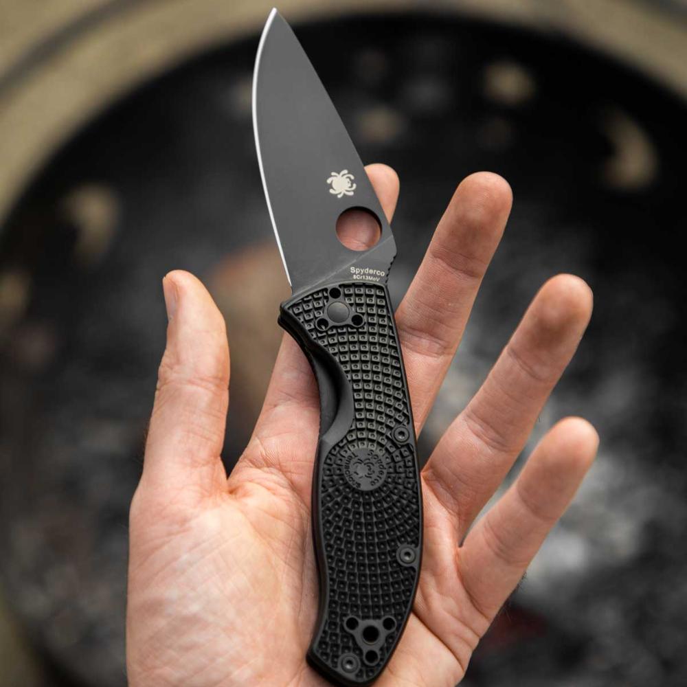 Spyderco | Tenacious Black Handle - Plain Black Blade