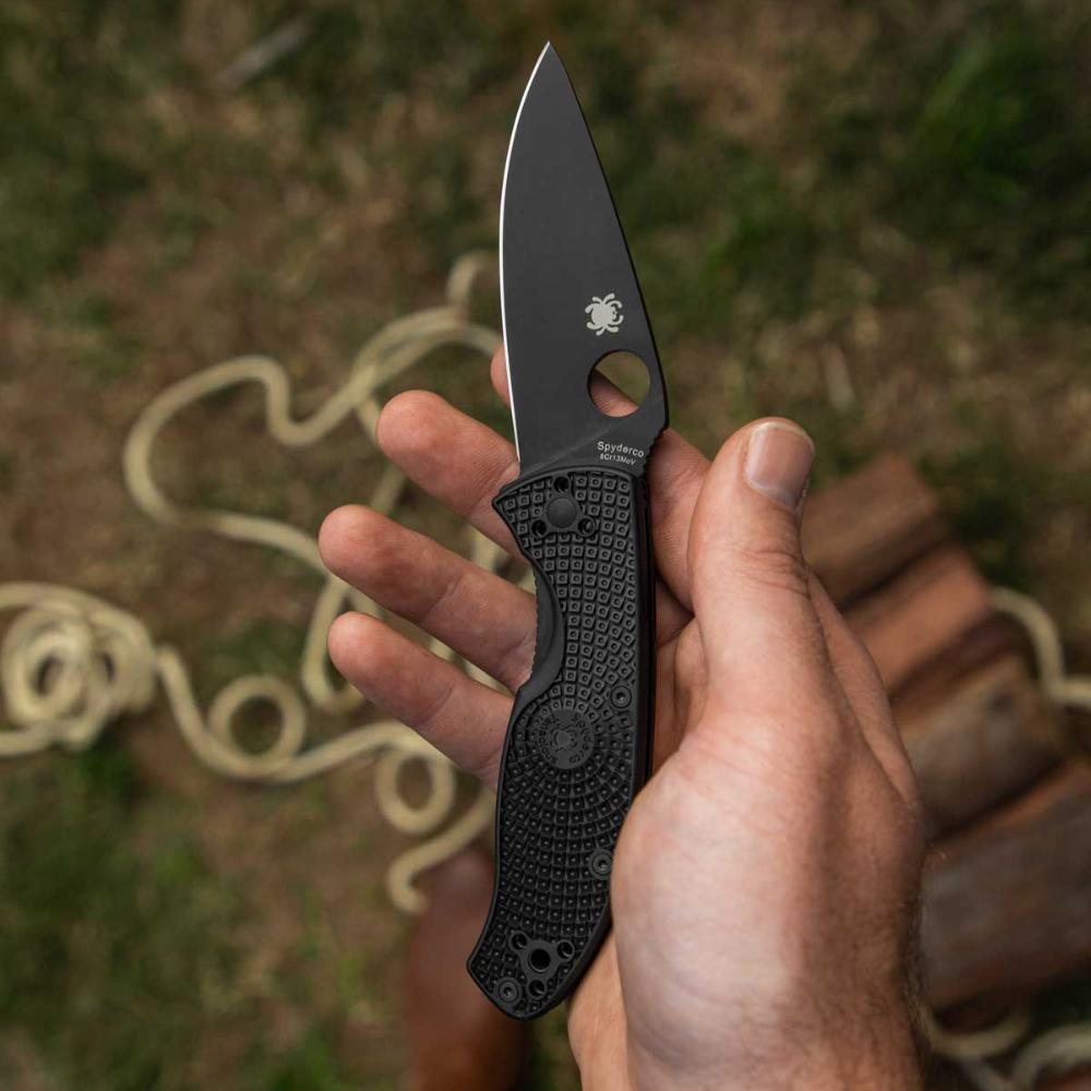 Spyderco | Tenacious Black Handle - Plain Black Blade