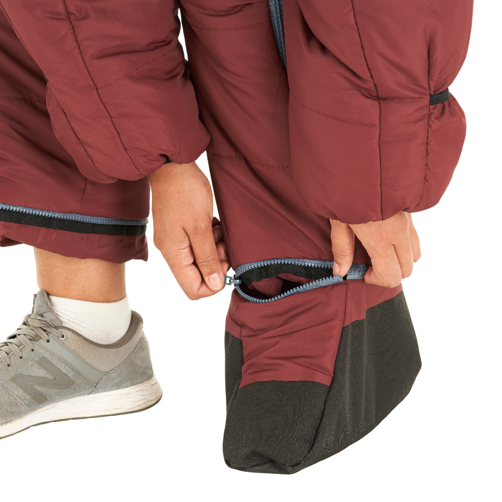 Selk'bag | Original Recycled Burgundy Earth Sleeping Bag