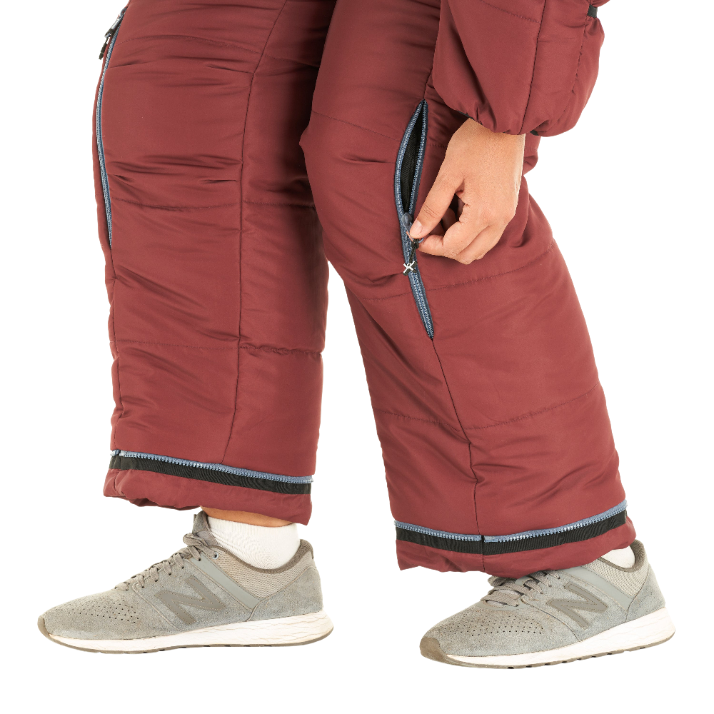 Selk'bag | Original Recycled Burgundy Earth Sleeping Bag