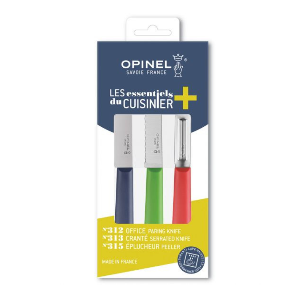 Opinel | Les Essentiels+ Kitchen Prep Trio Set