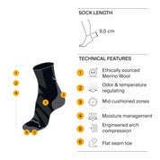 BUFF | Merino Lightweight Quarter Socks
