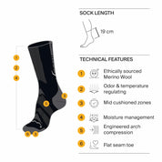 BUFF | Merino Lightweight Crew Socks
