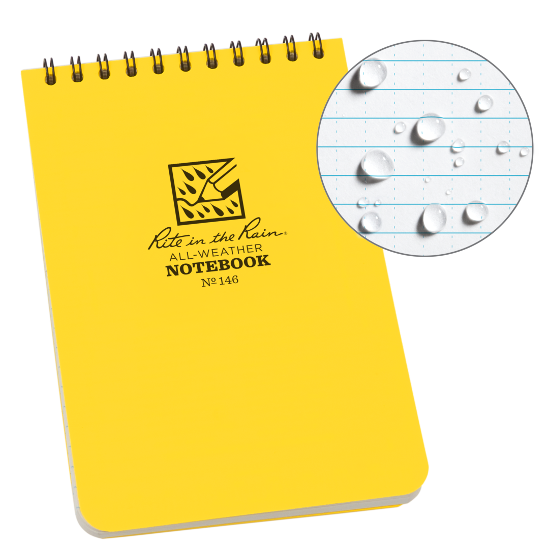 Rite in the Rain | Top Spiral Notebook 4" x 6" (3-pack)