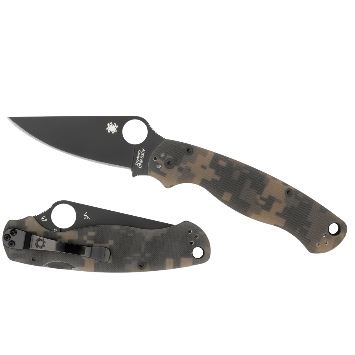 Spyderco | Para Military 2 Knife G-10 - Camo - Black