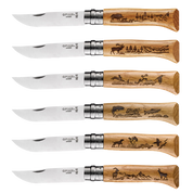 Opinel | Limited Edition N°08 Engraved Animalia 6PC Set