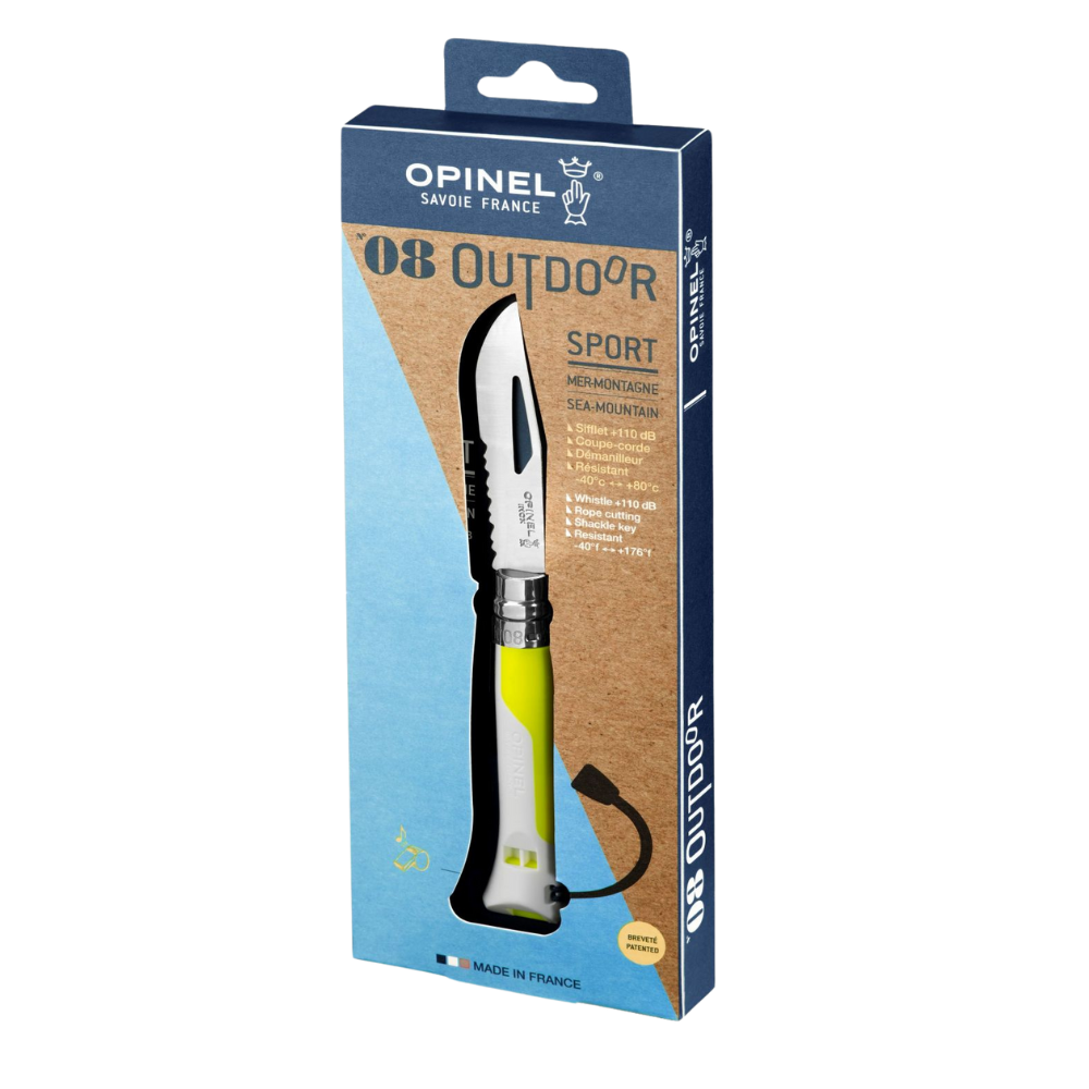 Opinel | Outdoor Knife #08 S/S Fluro - 8.5cm