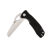 Honey Badger Rescue Knife - Serrated, Black