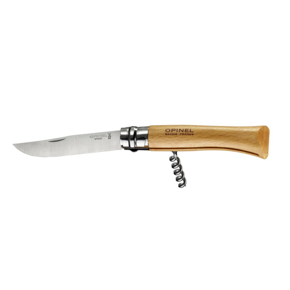 Opinel | Corkscrew Wine & Cheese Knife #10 S/S 10cm