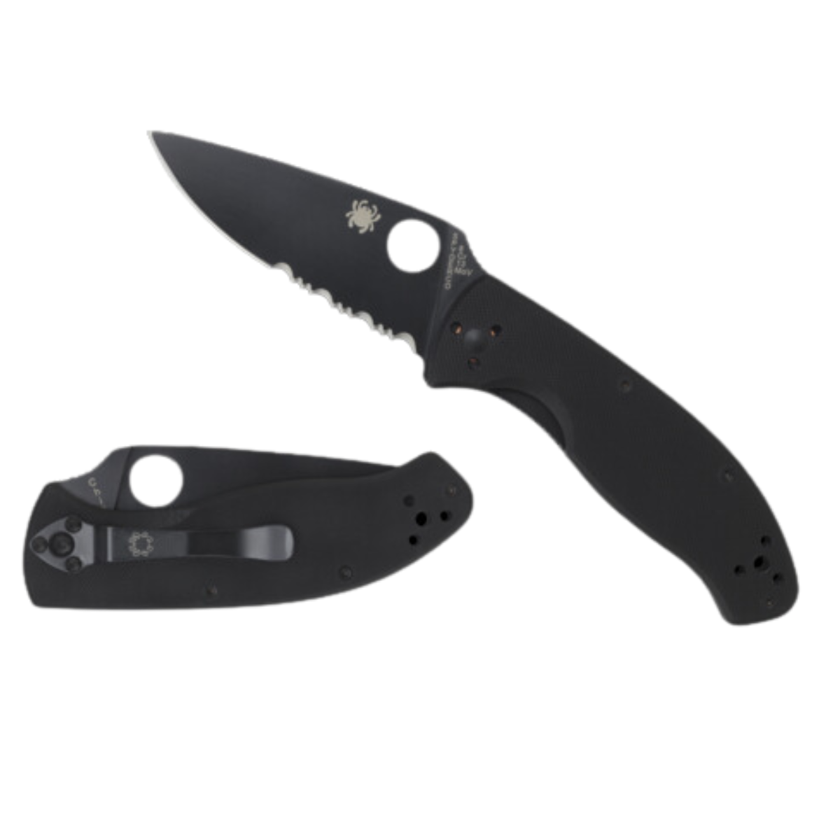 Spyderco | Tenacious G-10 - Black - Serrated