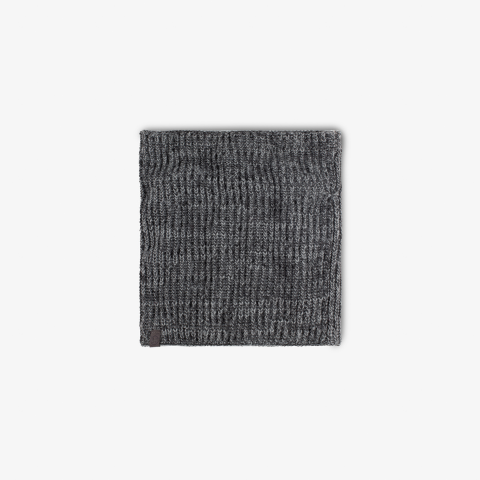 Buff |  Vaed Knitted &amp; Fleece Neck Warmer - Grey Melange