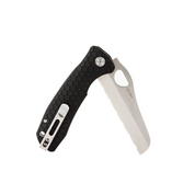 Honey Badger Rescue Knife - Serrated, Black