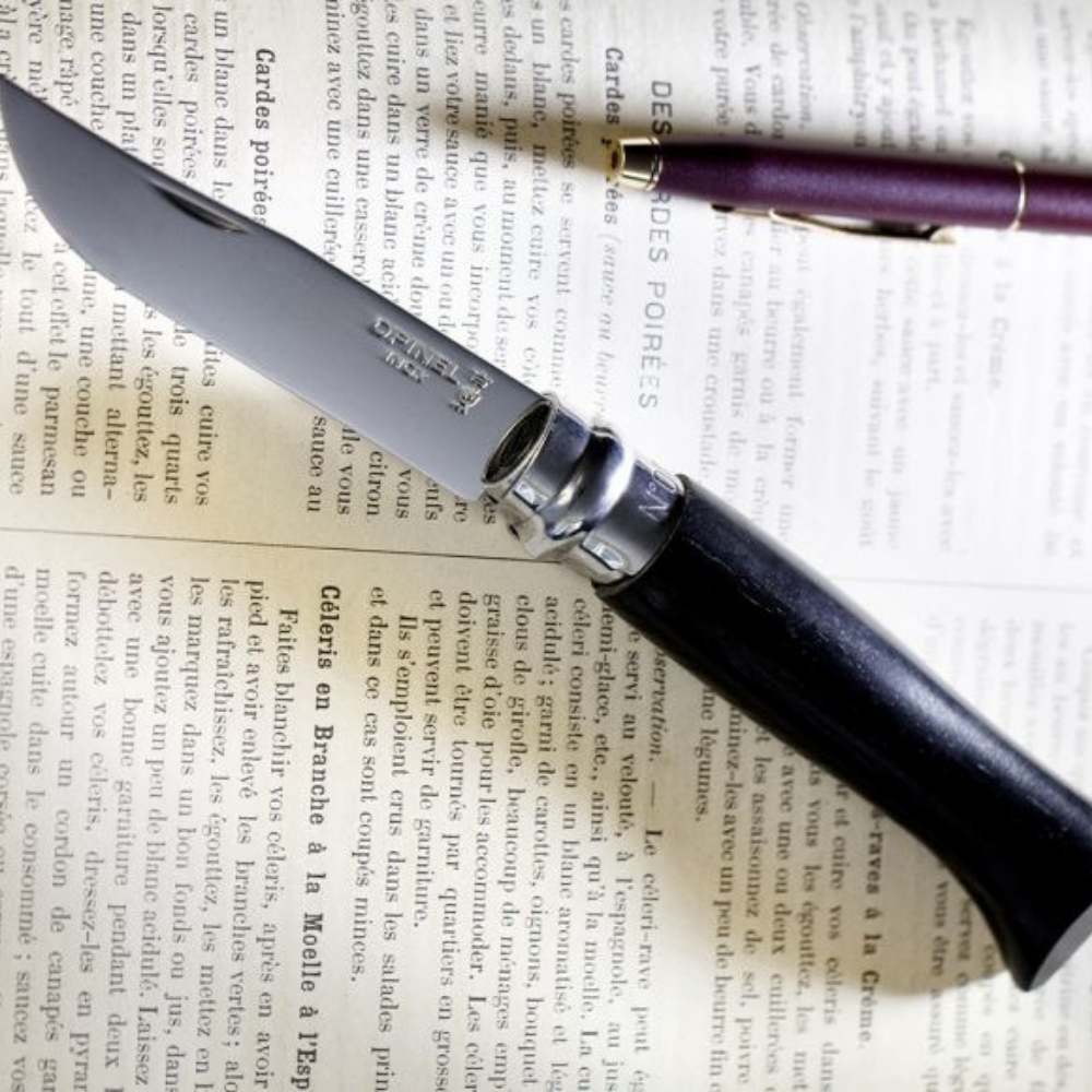 Opinel | Traditional Knife #08 Black Ebony S/S 8.5cm