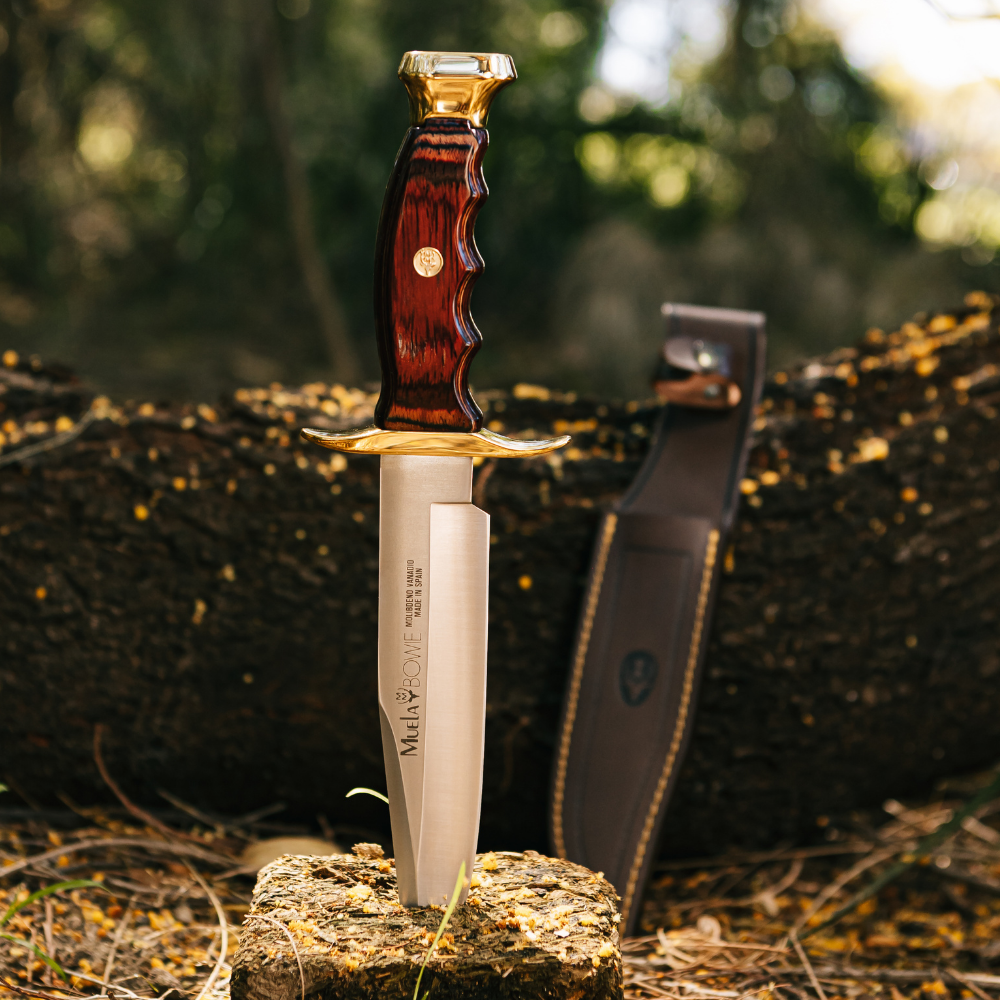 Muela | Bowie 18 - Coral Wood Handle Knife