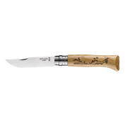 Opinel | Traditional Knife #08 Animalia Hare S/S 8.5cm - Oakwood