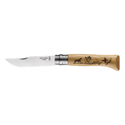 Opinel | Traditional Knife #08 Animalia Dog S/S 8.5cm - Oakwood