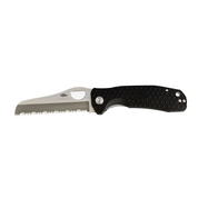 Honey Badger Rescue Knife - Serrated, Black