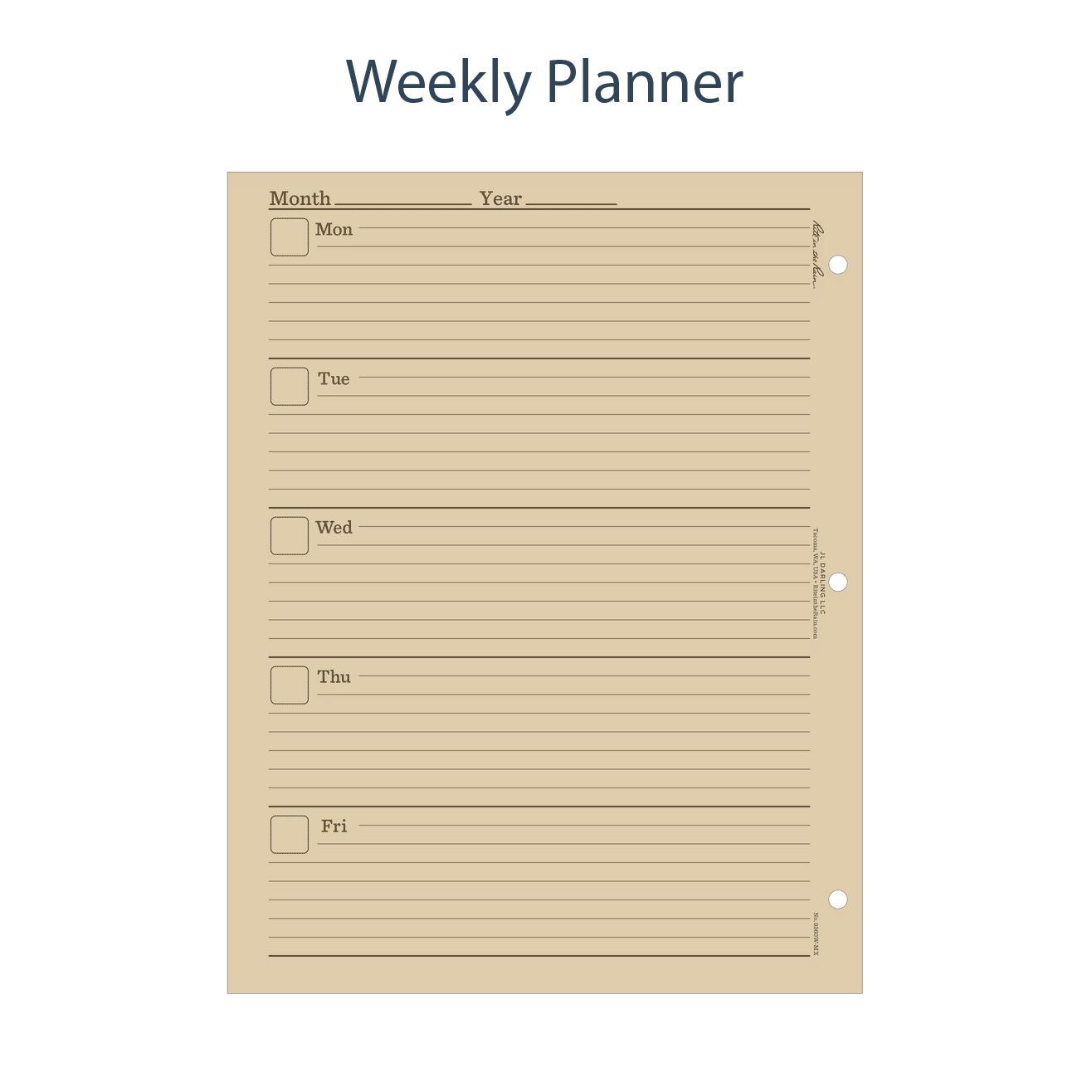Rite in the Rain | Maxi Planner Refill