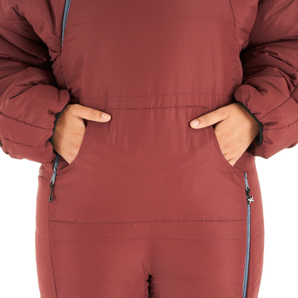 Selk'bag | Original Recycled Burgundy Earth Sleeping Bag