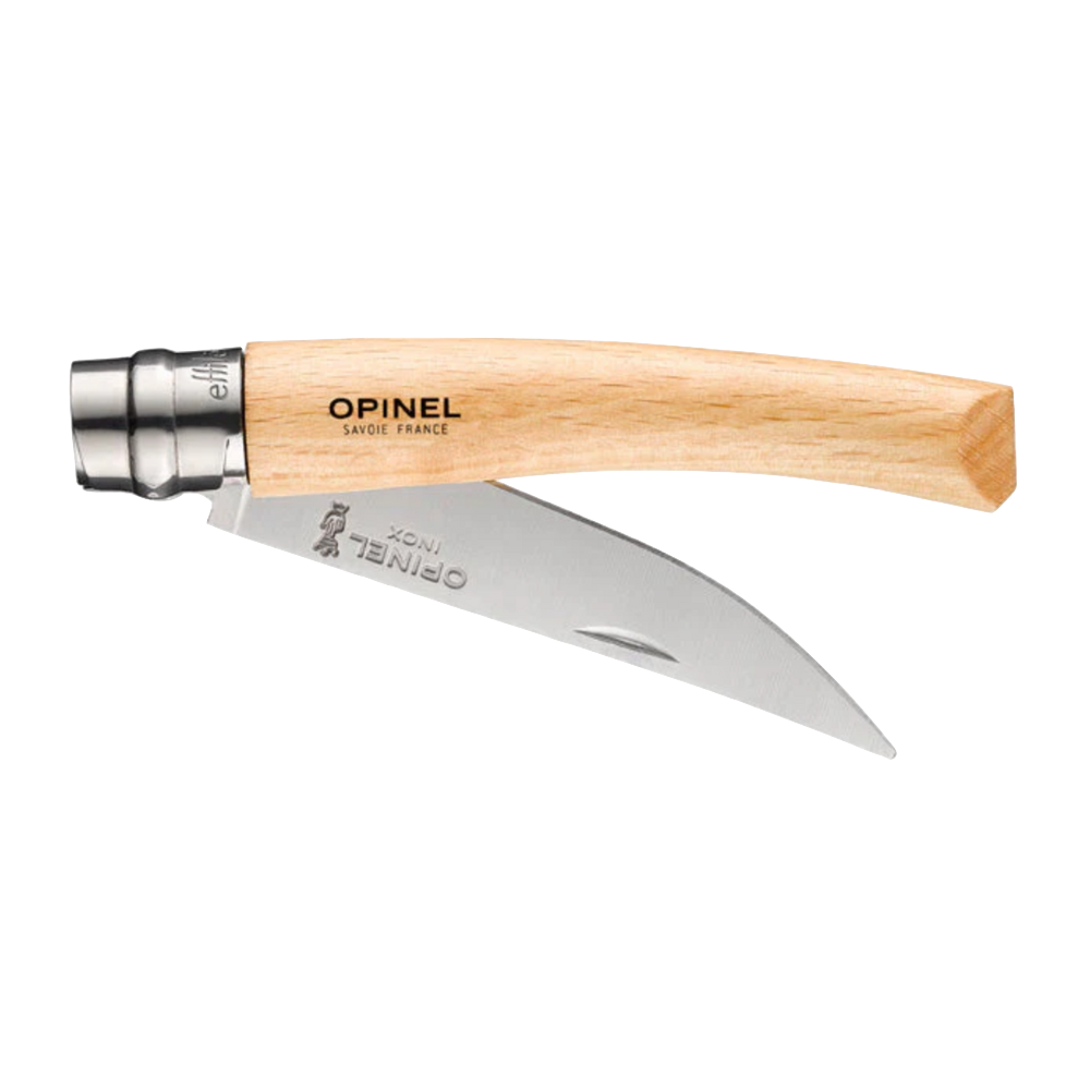 No.08 Effilé Stainless Steel Slim Folding Knife - Beech