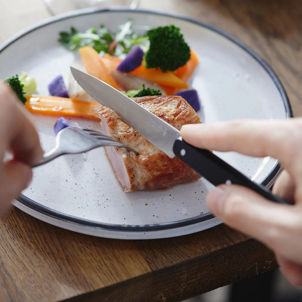 Opinel | Bon Appetit+ Table Knife #125 Pro Microserrated Blade Pack of 12