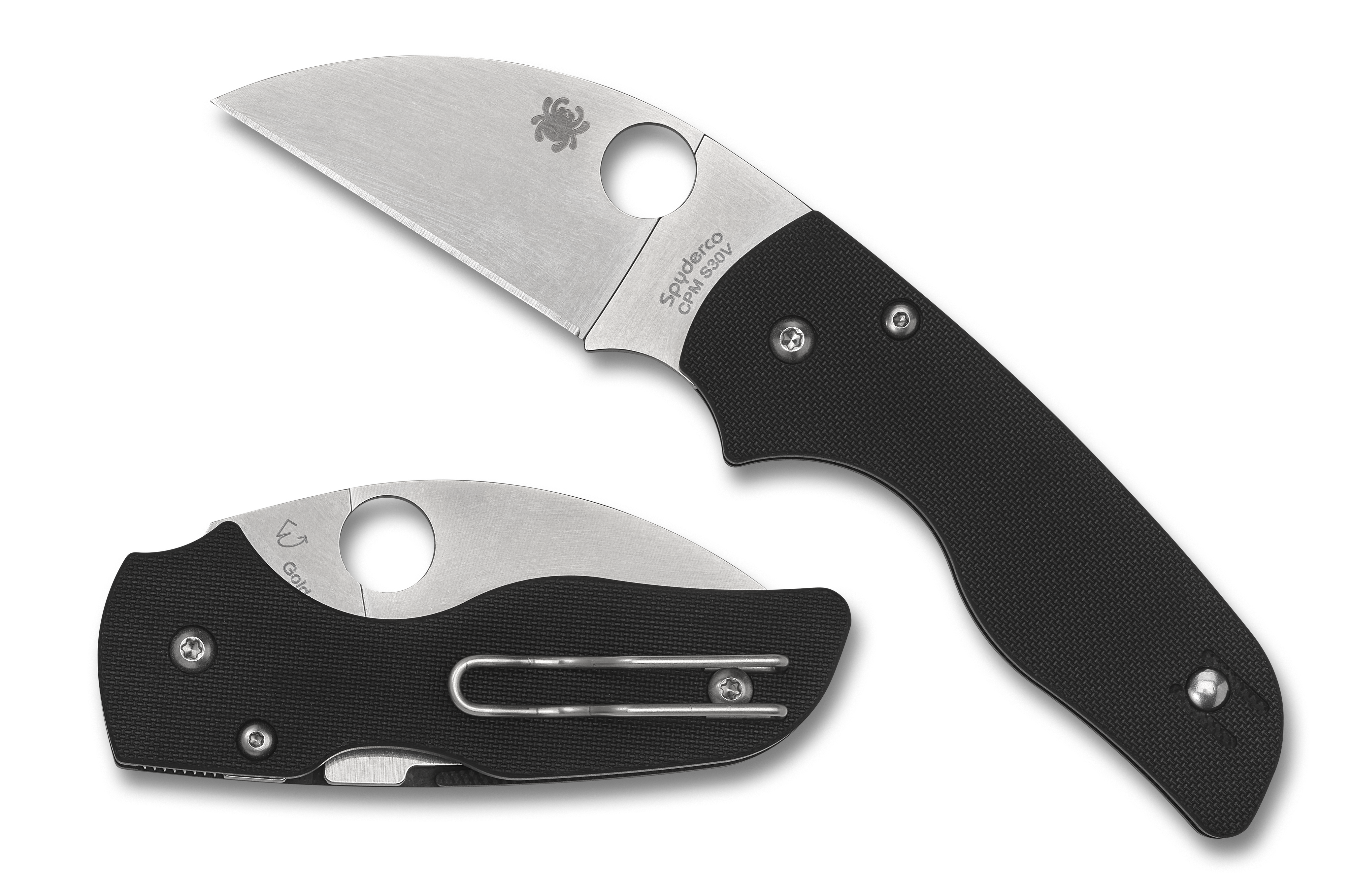 Spyderco | Lil' Native Wharncliffe G-10 CPM S30V Steel Black - Plain Blade