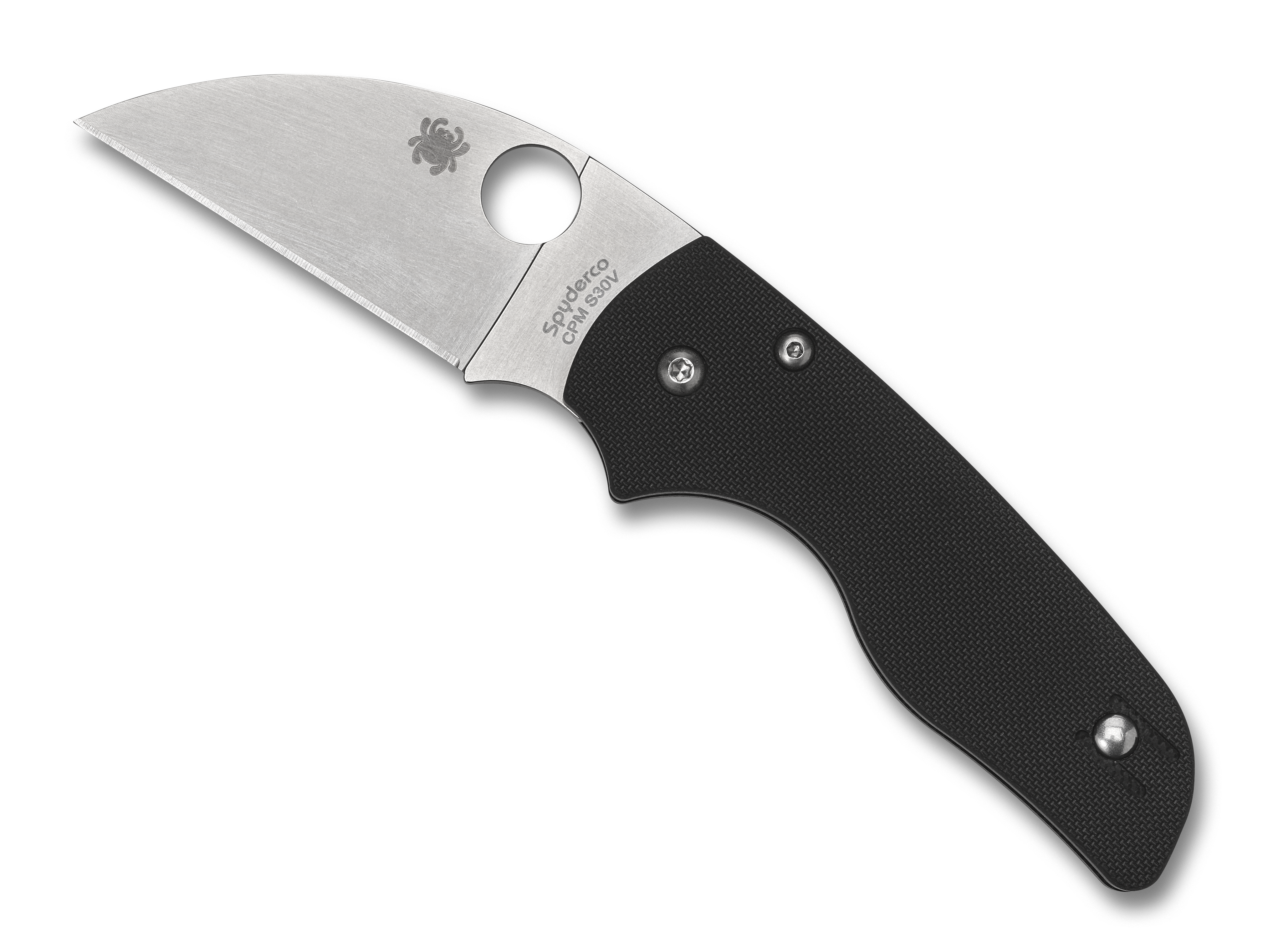 Spyderco | Lil' Native Wharncliffe G-10 CPM S30V Steel Black - Plain Blade