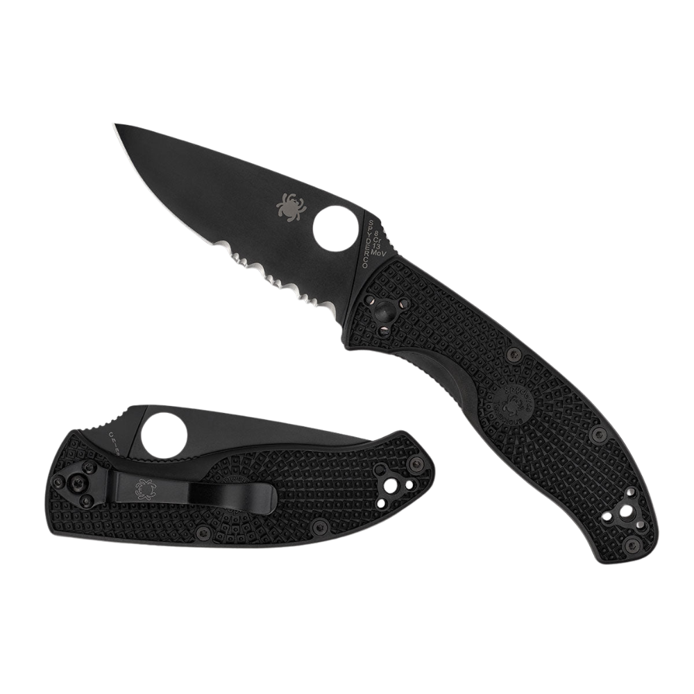 Spyderco | Tenacious Black Handle - Combo Black Blade