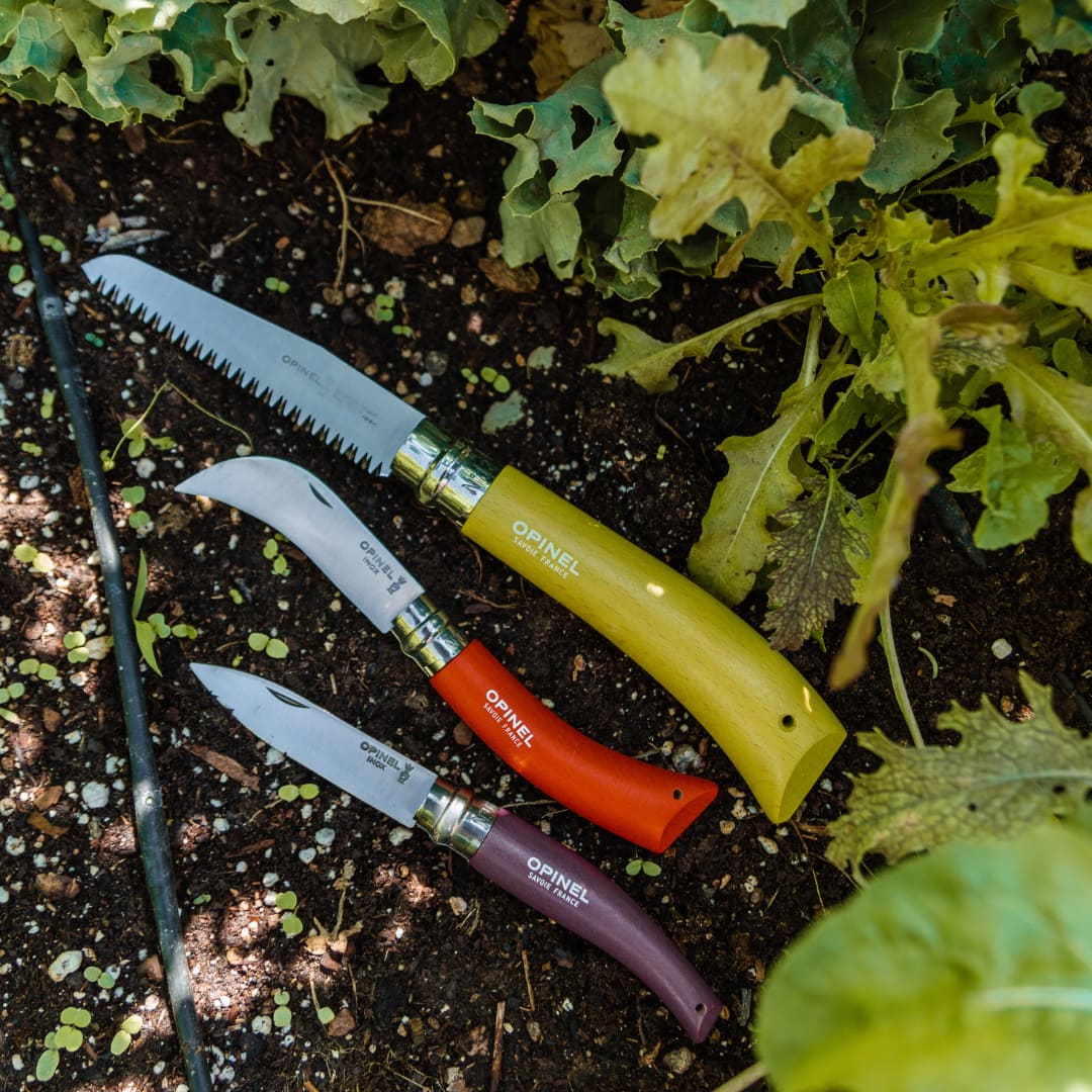 Opinel | Stainless & Carbon Steel Garden Knife Trio