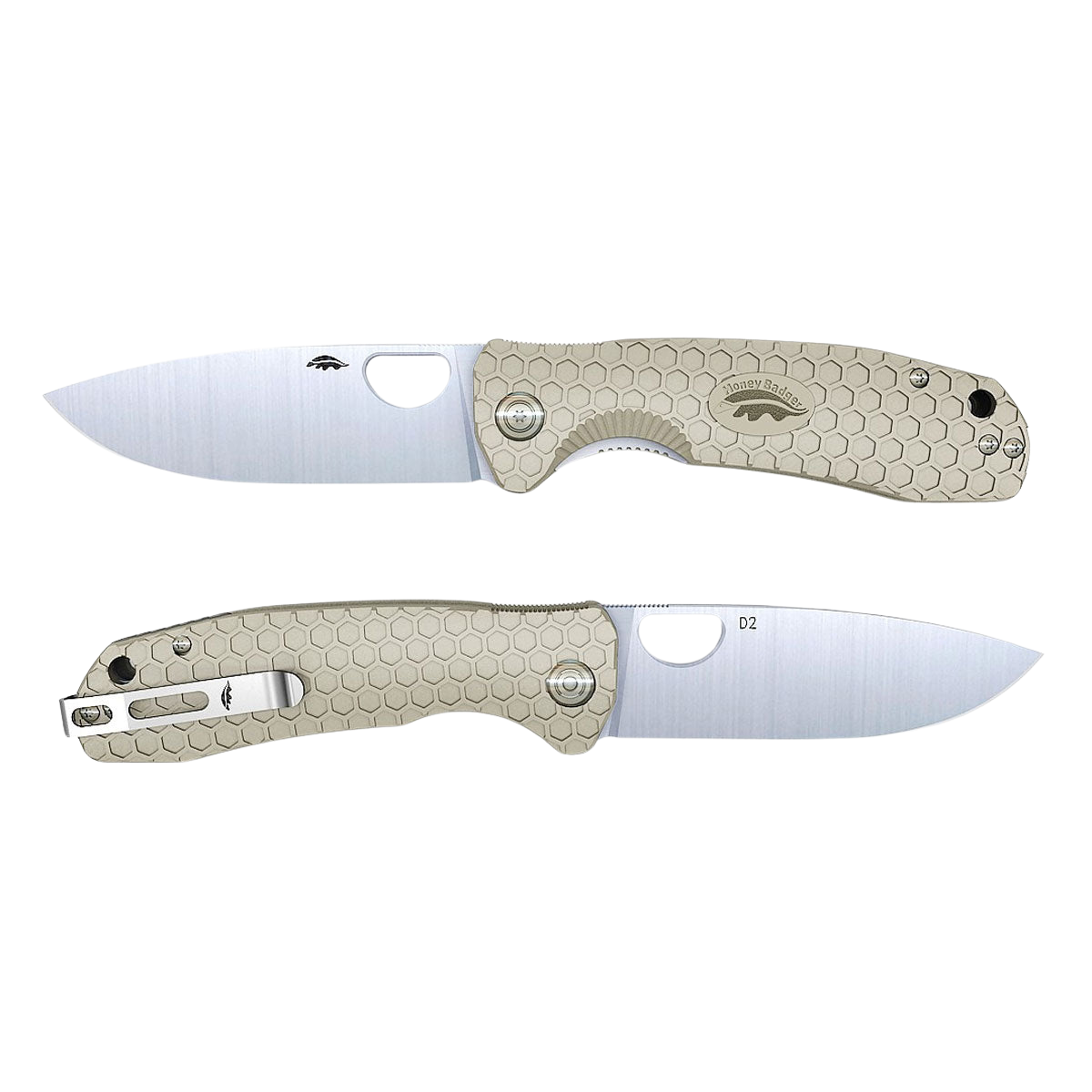 Honey Badger | Drop-Point D2 L/R  - Tan