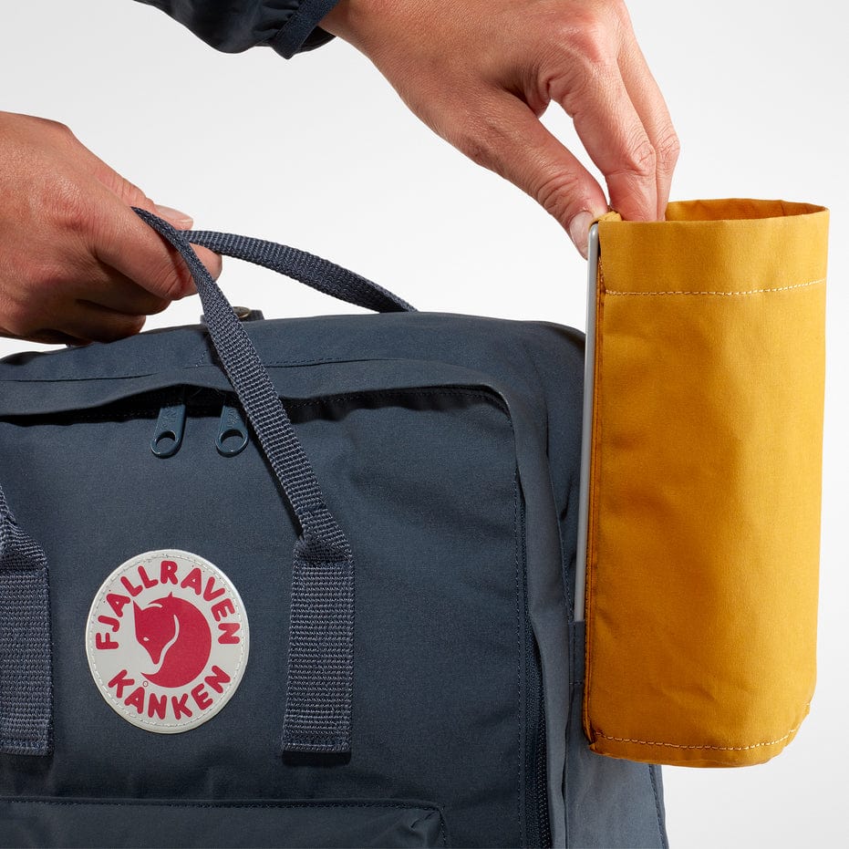 fjällräven kanken royal blue pinstripe Fjällräven | Kånken Bottle Pocket