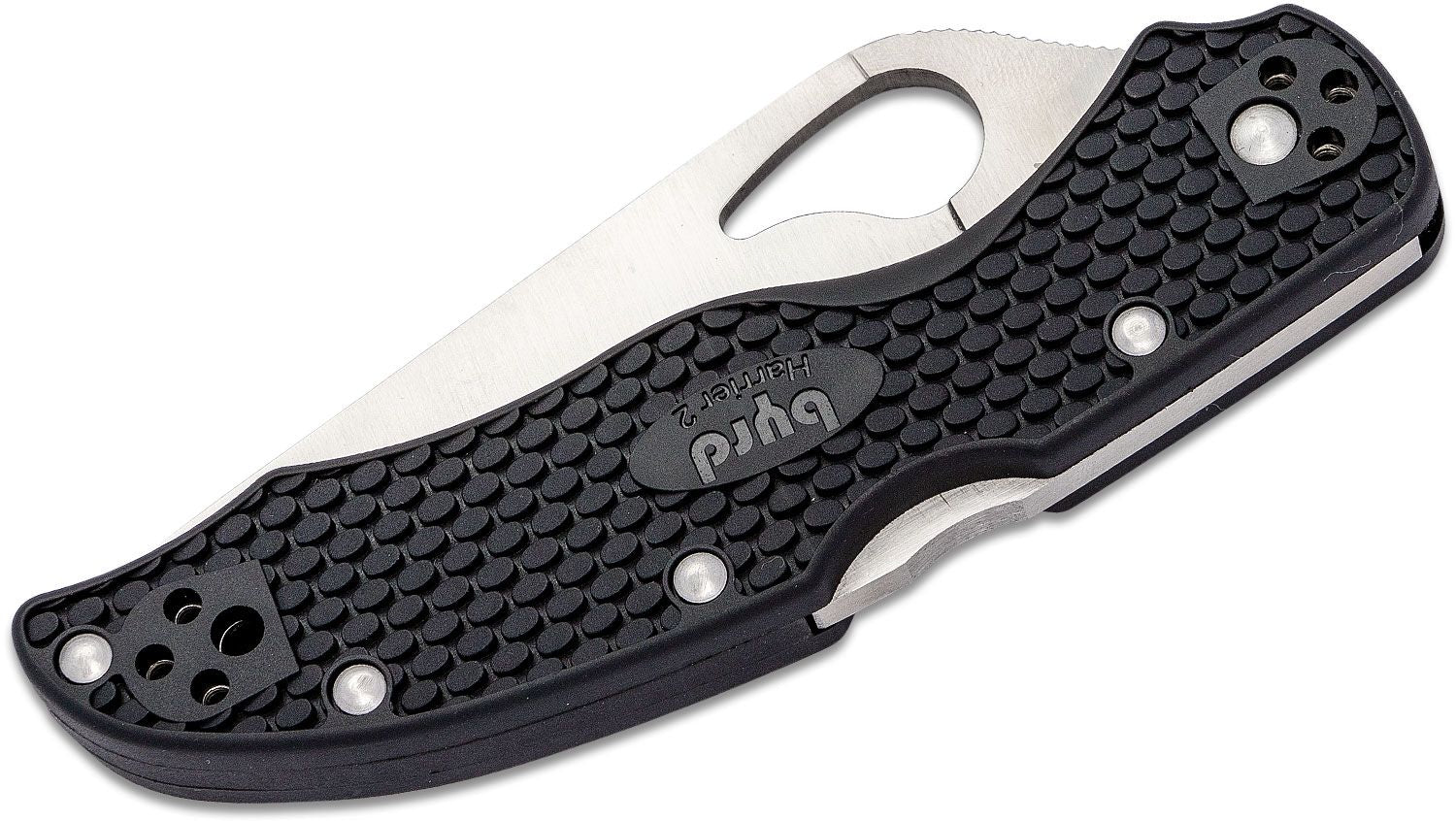 Spyderco | Byrd Harrier 2 Lightweight Knife Black Handle - Combo Blade